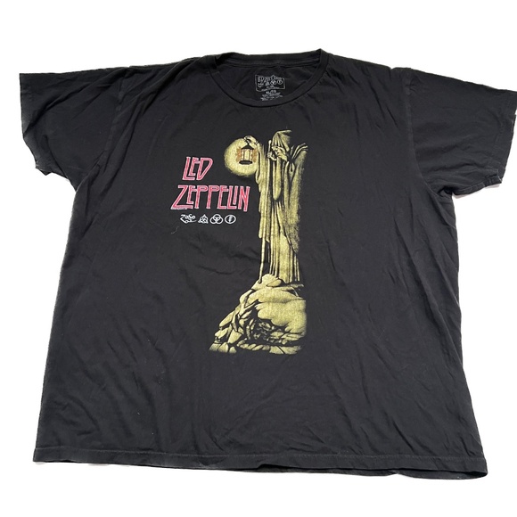 Led Zeppelin T-Shirt Zoso Hermit Lantern Black Stairway To Heaven Tee XL Black - Picture 4 of 5